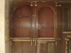 Original Antique Burr Mahogany Library by W. Turner Lord & Co.